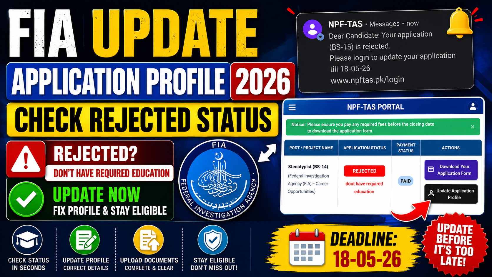 FIA Applications Under Review?