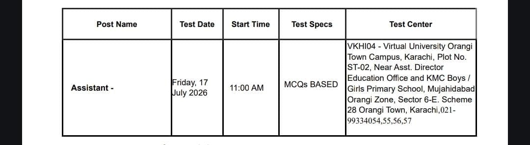 FIA Written Test Centers