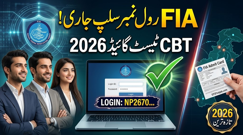 FIA Written Test Roll Number Slip 2026: Download Guide